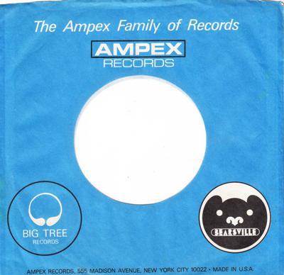 Ampex Sleeve Inc: Big Tree / Bearsville/ Original Usa Sleeve For Ampex