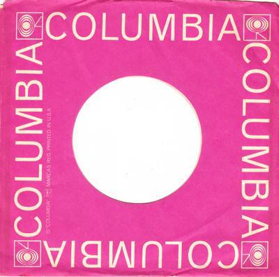 Columbia Usa Sleeve 1959 - 62/ Original 1959/62 Company Slv