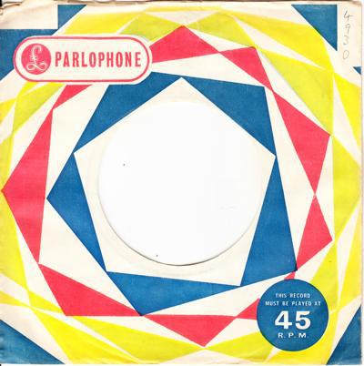 Parlophone Sleeve Uk For 1961 To 1963/ Matches Red Parlophone Label