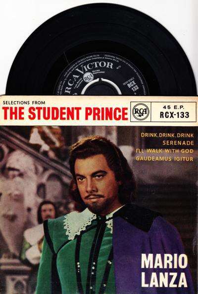 The Student Prince/ 1959 Uk 4 Track Ep With Cover
