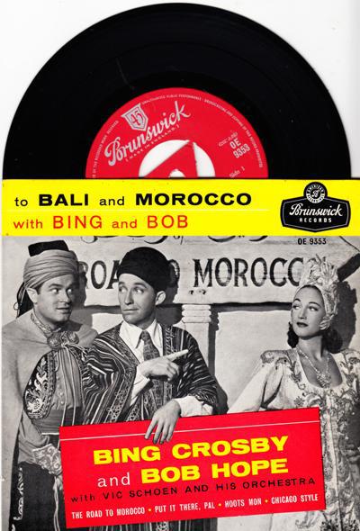 To Bali And Morocco With Bing And Bob/ 1957 Tri-center Ep With Cover