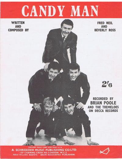 Candy Man/ Original 1964 Uk Sheet Music