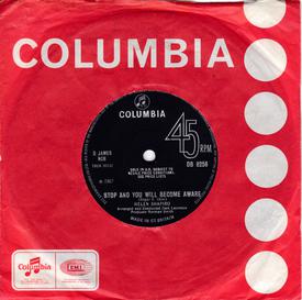 Helen Shapiro - Stop And You Will Become Aware - Columbia DB 8256