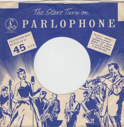 Parlophone Sleeve Uk For 1953 - 56/ Original Company Sleeve