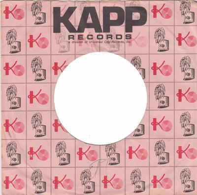 Kapp Usa Original Sleeve 1964 - 1967/ Usa Original Compasny Sleeve
