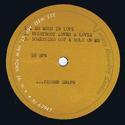 Image for So Much In Love/ 6 Track Unissued 10" Acetate