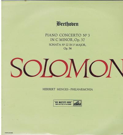 Beethoven Concerto No. 3 In C. Minor/ Original 1958 Uk Press
