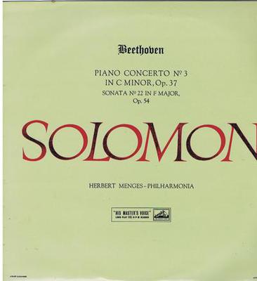 Image for Beethoven Concerto No. 3 In C. Minor/ Original 1958 Uk Press