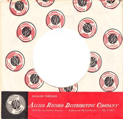 Allied Record Distributing Company/ Sleeve For Swingin' Etc