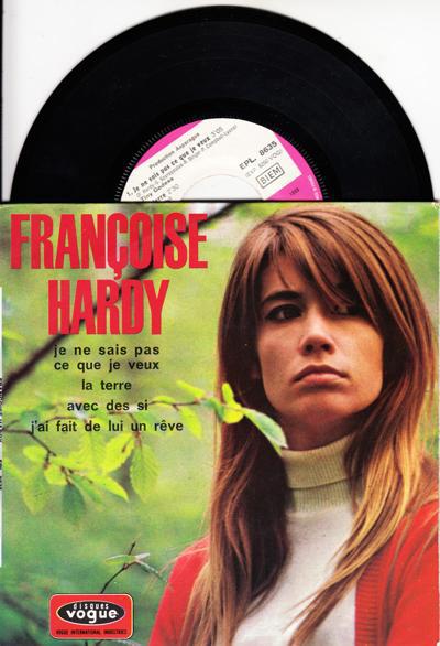 Francoise Hardy/ 1968 French Ep With Cover