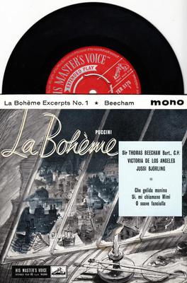Image for La Boheme Excerpts No. 1/ Uk 50s With Laminated Cvr