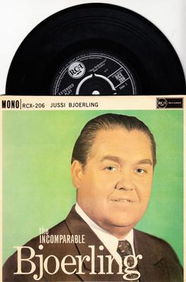 Image for The Incomparable Bjoerling/ 1962 Uk Ep With Cover