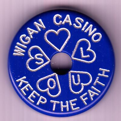 Wigan Casino Keep The Faith - Blue/ Aliminium Engraved Center