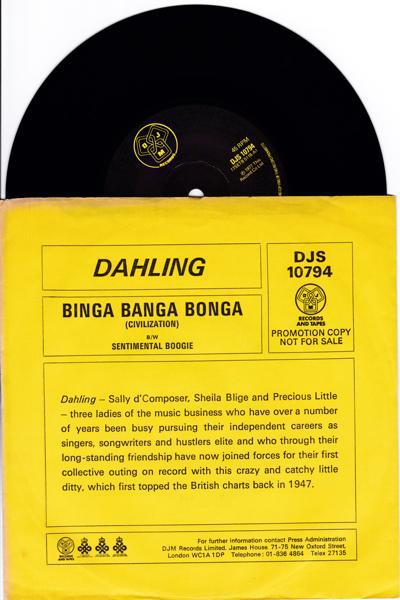 Binga Banga Bonga (civilization)/ Sentimental Boogie
