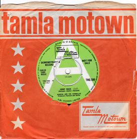 Martha And The Vandellas - Jimmy Mack / Third Finger Left Hand - UK Tamla Motown TMG 599 DEMO