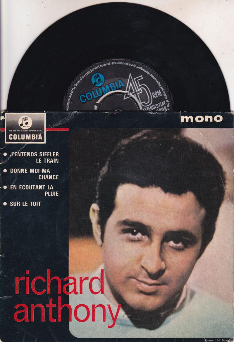 Richard A Nthony/ 1963 Uk 4 Track Ep With Cover