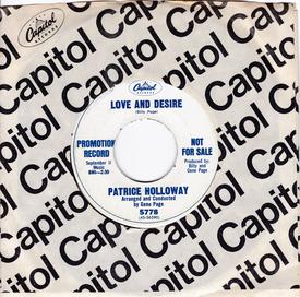 Patrice Holloway - Love and Desire - Capitol DJ