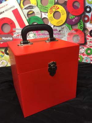 Image for 50 Count Red Vinyl Finish/ 50 Count Replica Record Box