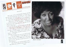 Jean Knight - Stax / Volt Biography and Artist 8" by 10" Photograph - Stax