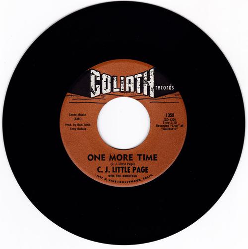 C. J. Little Page with the Donettes - One More Time / It's My Way - Goliath 1358