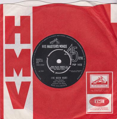 Ray Whitley - I've Been Hurt / There Is One Boy - His Master's Voice POP 1473 sticker DJ 