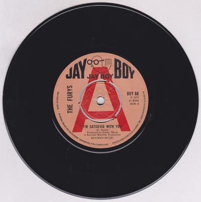 Furys - I'm Satisfied With You / Just A Little Mixed Up - Jay Boy BOY 68 DJ