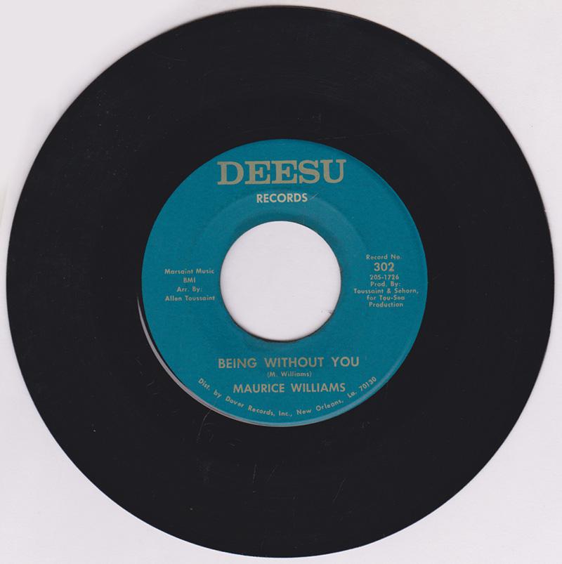 Maurice Williams - Being Without You / Baby Baby - Deesu 302