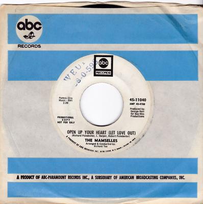 Mamselles - Open Up Your Heart (Let Love In) / It Won't Take Much To Bring Me Back - ABC 11040 DJ 