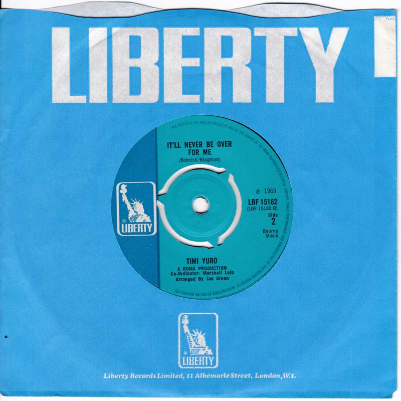 Timi Yuro - It’ll Never Be Over For Me / As Long As There Is You - Liberty LBF 15182