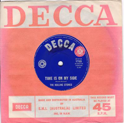 Rolling Stones - Time Is On My Side / Congratulations - Decca Y7172 DJ Australia 