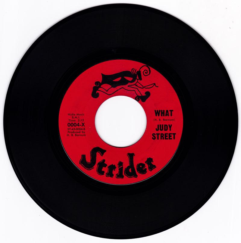 Judy Street - What / You Turn Me On - Strider 0004