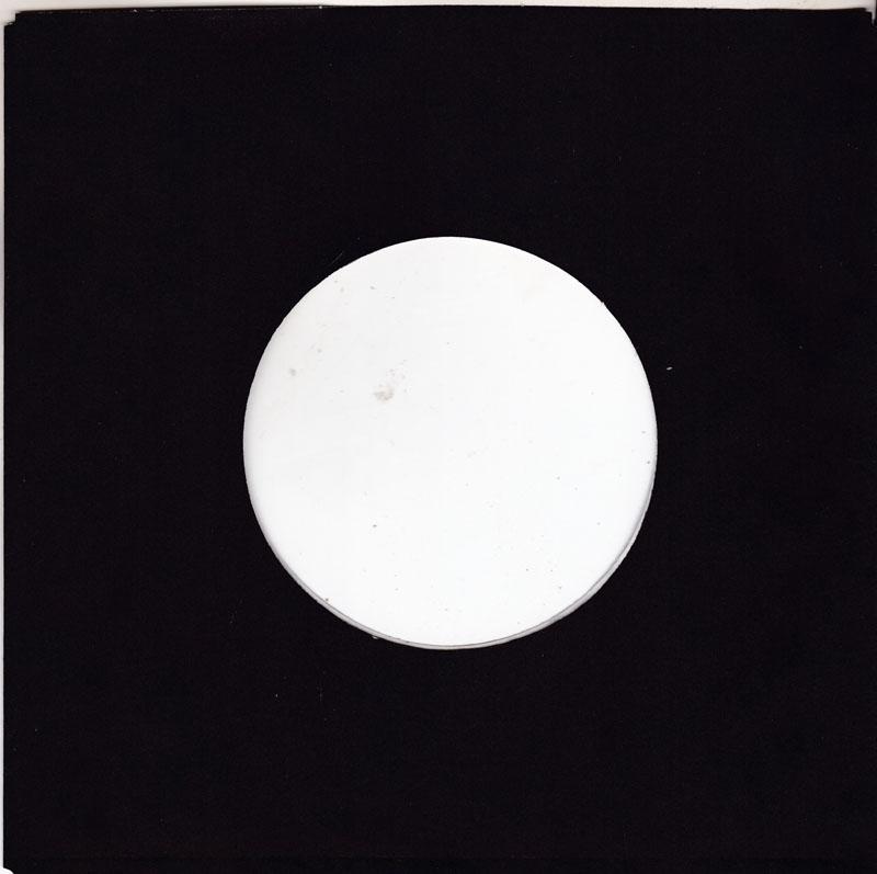 25 X Black Paper Sleeve - White Inside/ Vintage 70's 7