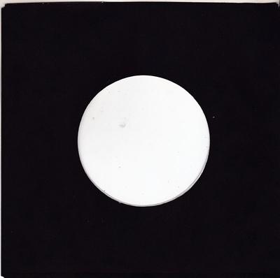 Image for 25 X Black Paper Sleeve - White Inside/ Vintage 70's 7" 45 Sleeves