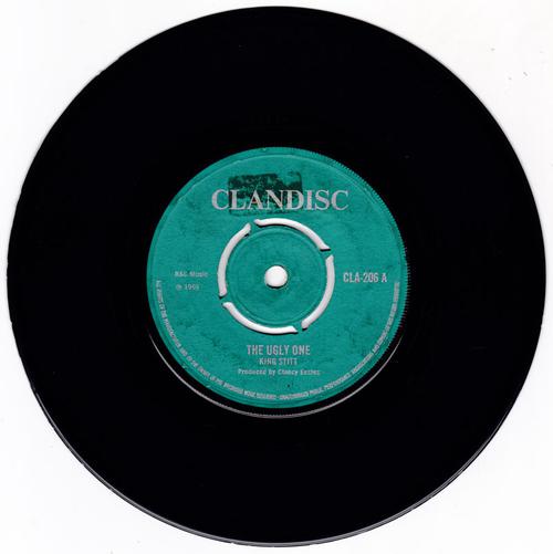 King Stitt - The Ugly One / Beat Dance - Clandisc CLA 206