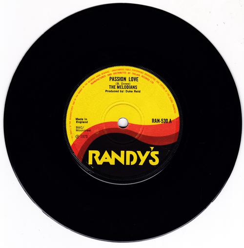 Melodians ‎- Passion Love / Love Makes The World Go Round - Randy's RAN-530