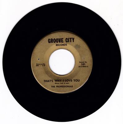 Professionals - That's Why I Love You / Did My Baby Call - Groove City 101