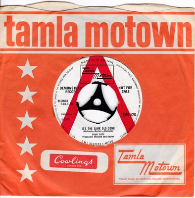 Four Tops - It's The Same Old Song / You Love Is Amazing - Tamla Motown TMG 528 DJ 