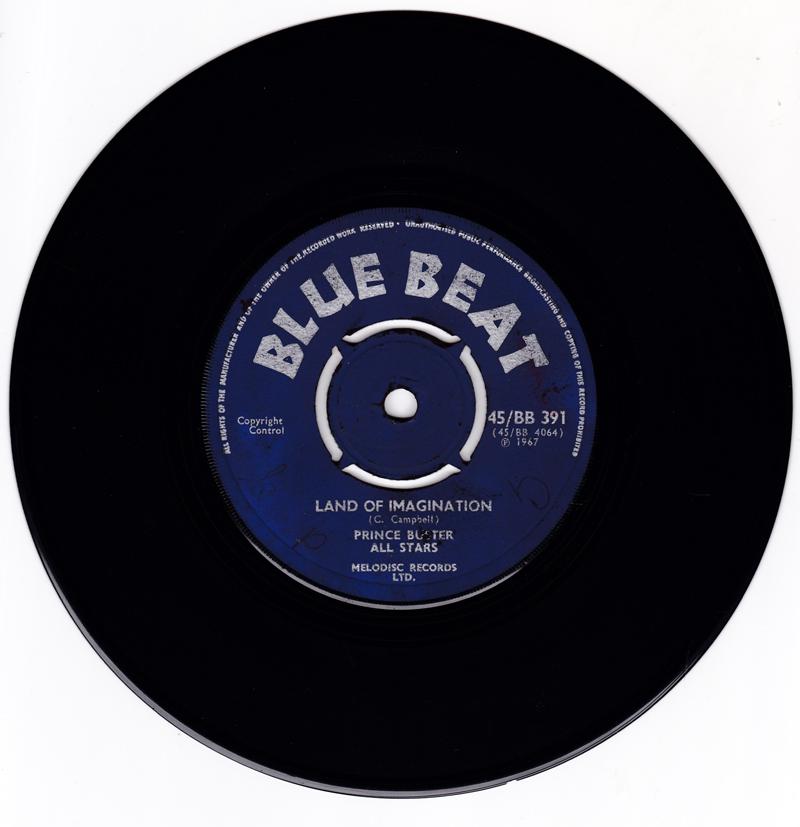 Prince Buster All Stars - Land Of Imagination / The Barrister (The Appeal) - Blue Beat ‎– 45/BB 391