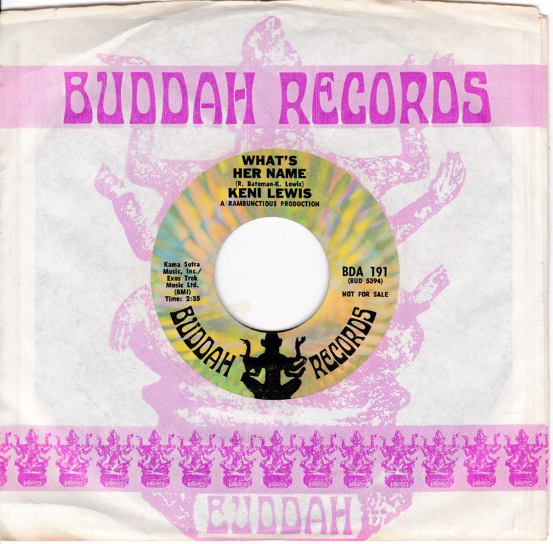 Keni Lewis - What's Her Name / Drug Traffic - Buddah BDA 191 DJ