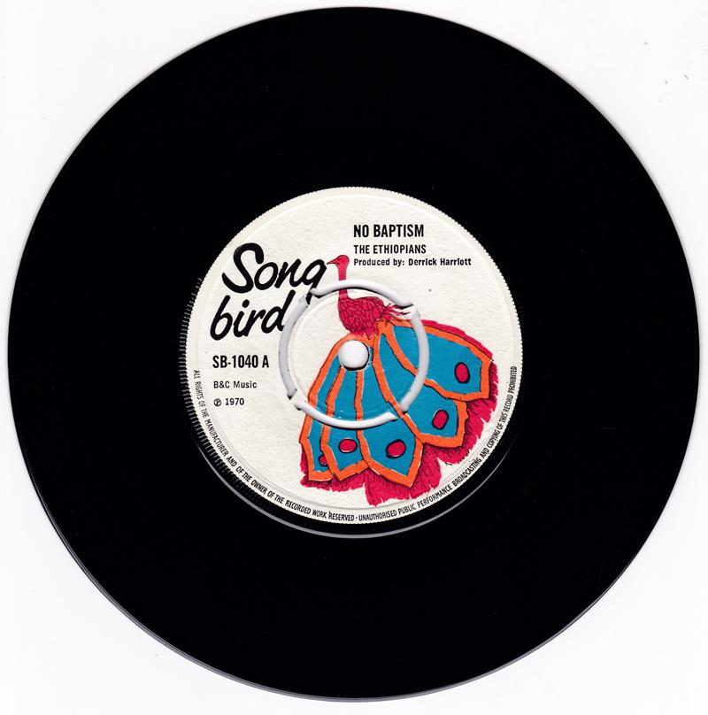 Ethiopians / Crystalites - No Baptism / No Baptism (version two) - Song Bird SB 1040