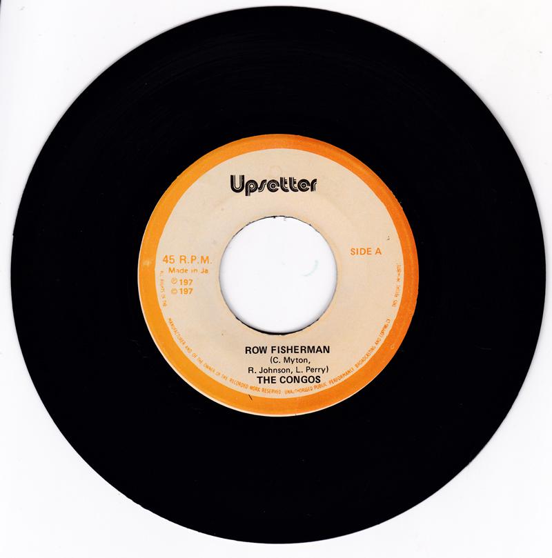 Congos / Upsetters  - Row Fisherman /	Congo Dub - Upsetter ‎KLR 007