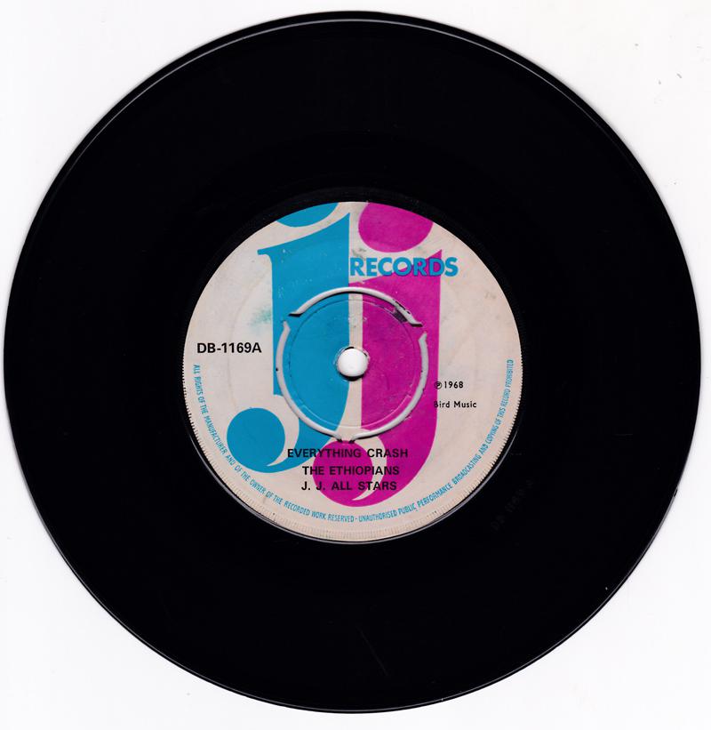 Ethiopians and the J. J. All Stars - Everything Crash / I'm Not Losing You - J J Records DB 1169 