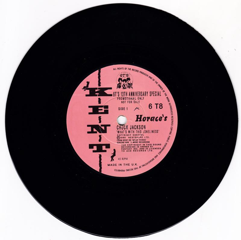 Chuck Jackson - What's With This Loneliness / Surf And Soul - Kent 6 T8 DJ 