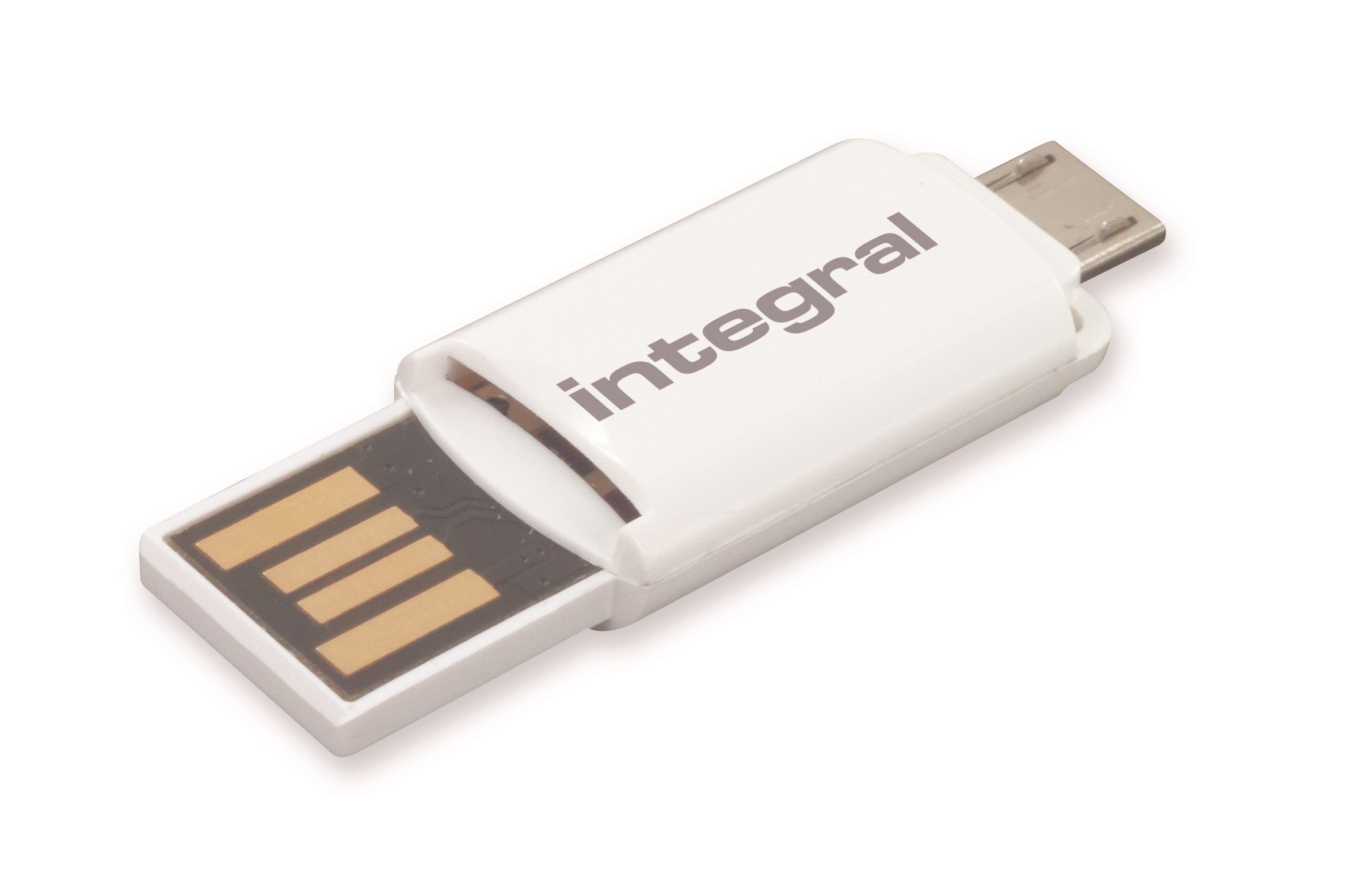 Integral USB Micro SDHC / Micro SDXC OTG Card Reader Image 1