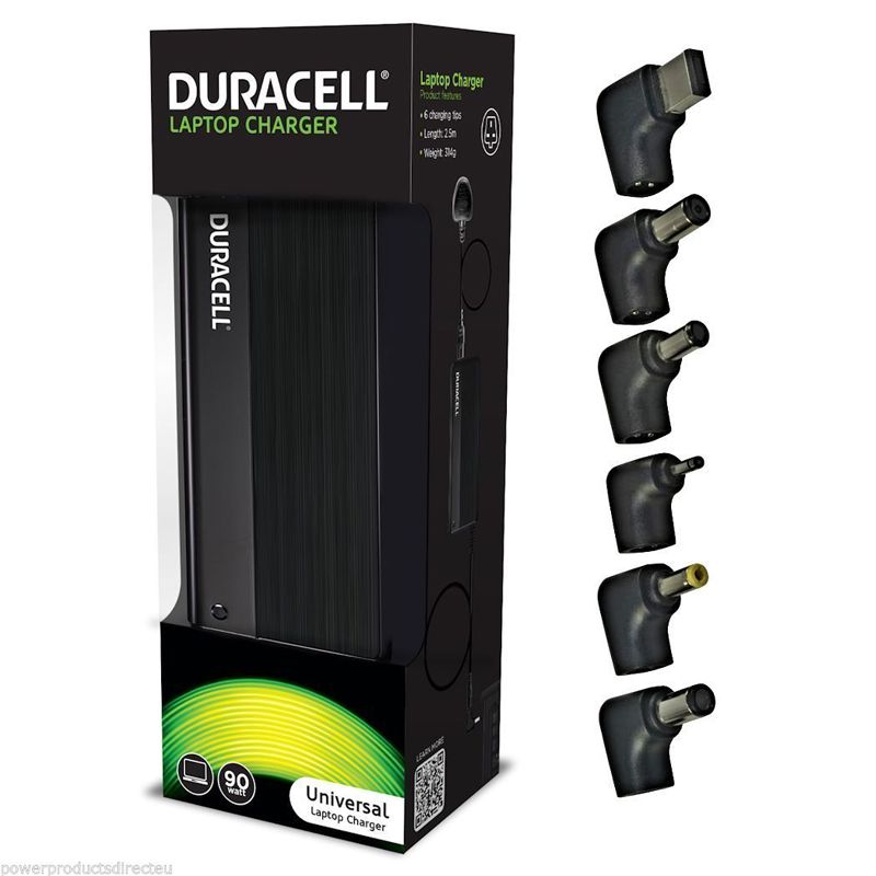 Duracell Universal Laptop Charger + 6 Charging Tips £20.99 Free