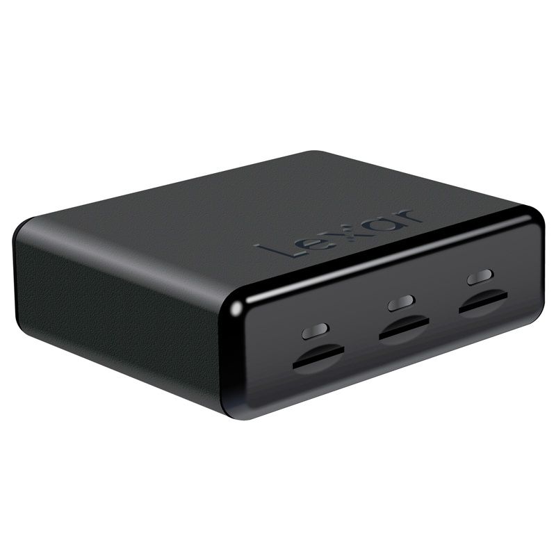 Lexar Professional Workflow UR-2 3-Slot Micro SDHC/SDXC UHS-I Reader Image 1