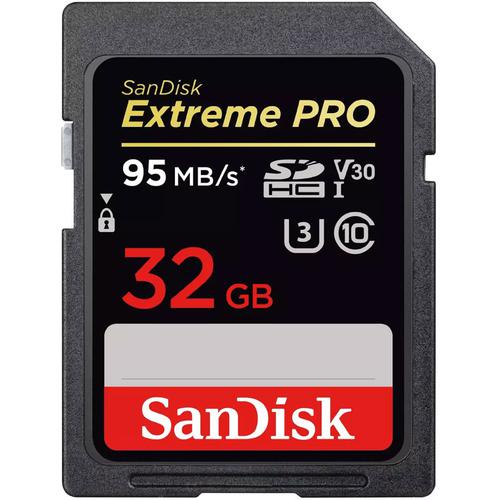 SanDisk 32GB Extreme PRO V30 SD Card (SDHC) UHSI U3 95MB/s £14.95