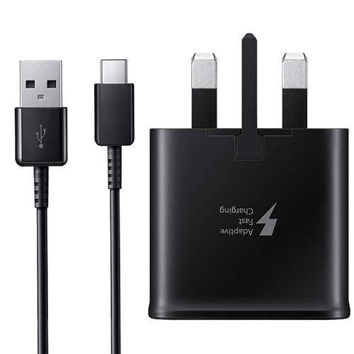 Samsung Galaxy 2a Mains Fast Charger 1 2m Usb C Cable Black