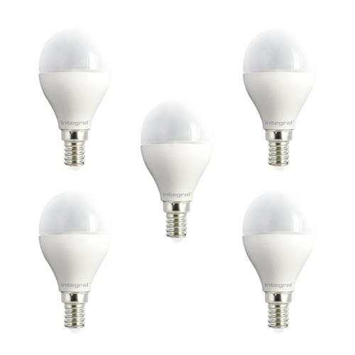 Integral LED Mini Globe E14 5.6W (40W) 2700K Dimmable Frosted Lamp 5