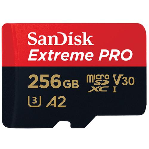 SanDisk 256 GB Extreme Pro V30 Micro SD-Karte (SDXC) UHS-I